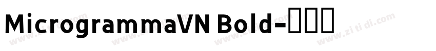 MicrogrammaVN Bold字体转换
